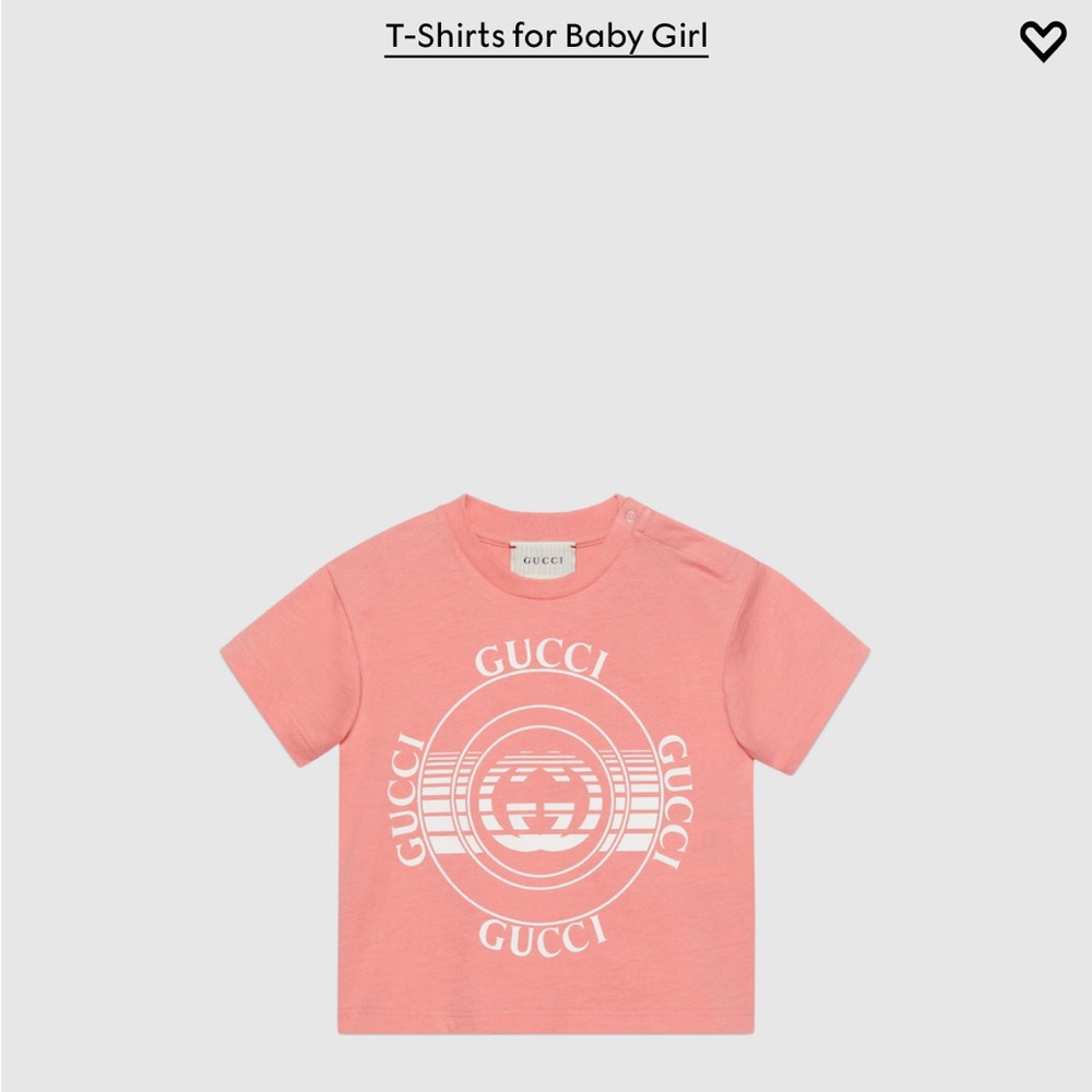 BABY GUCCI DISK PRINT T-SHIRT